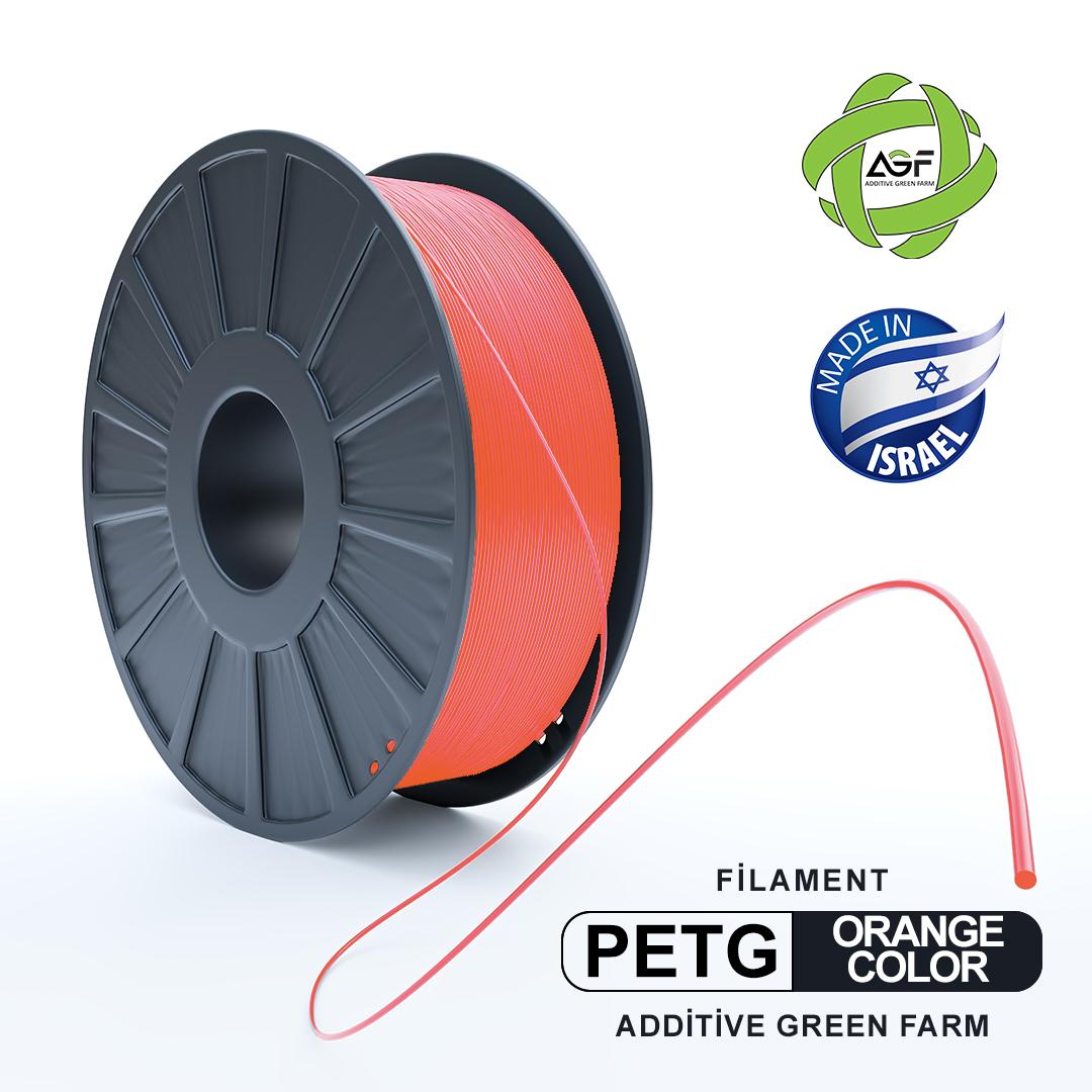 PETG ORANGE FILAMENT - גליל פילמנט כתום