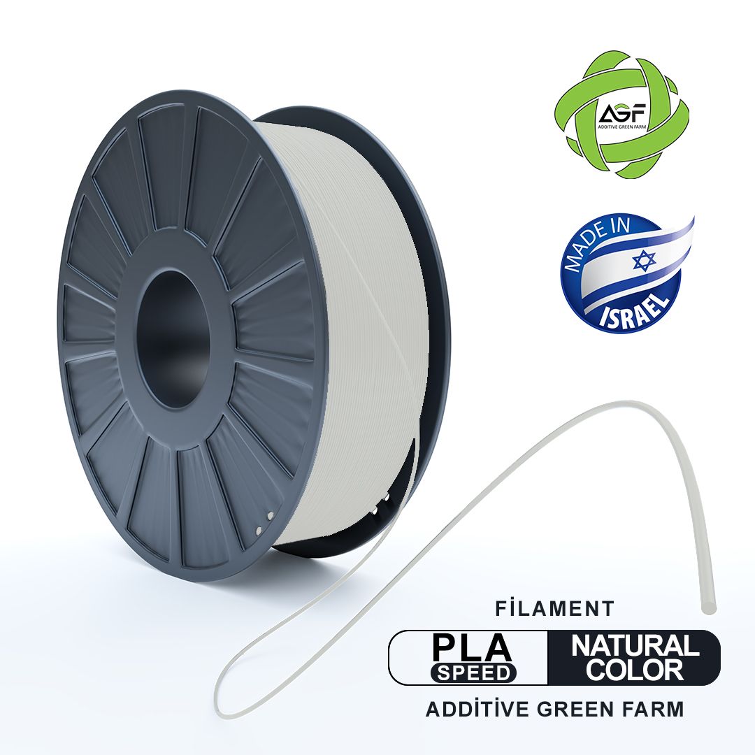 SPEED PLA NATURAL COLOR FILAMENT - גליל פילמנט צבע טבעי