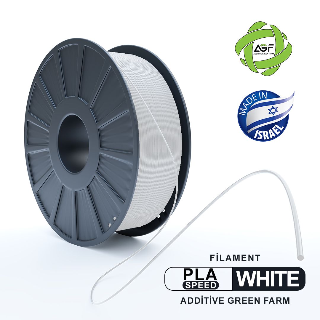 SPEED PLA WHITE FILAMENT - גליל פילמנט לבן