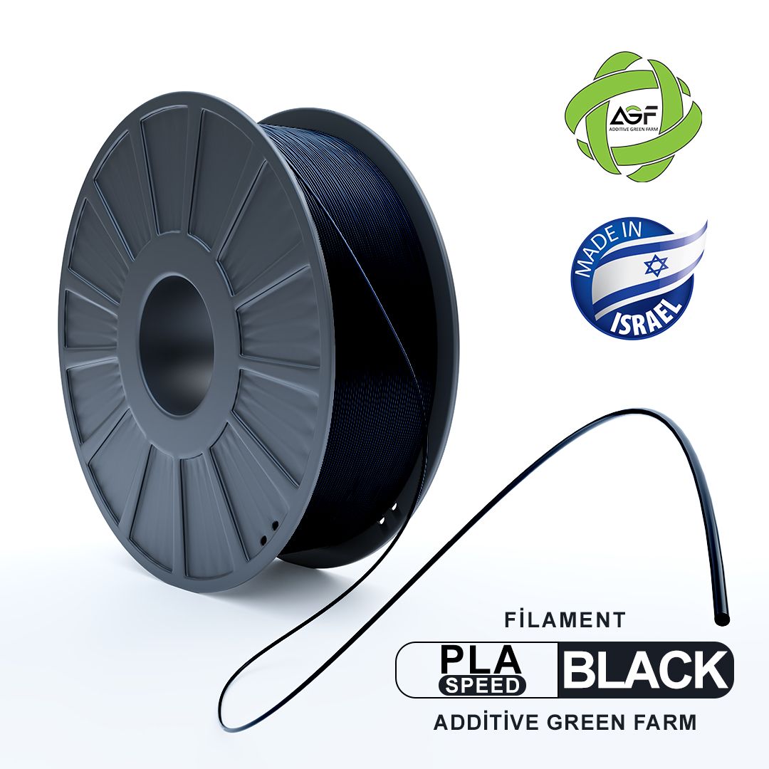 SPEED PLA BLACK FILAMENT - גליל פילמנט שחור