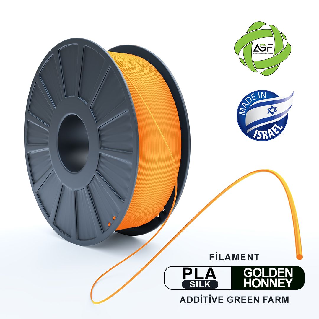 PLA SILK HONEY GOLD FILAMENT - גליל פילמנט משי זהב דבש