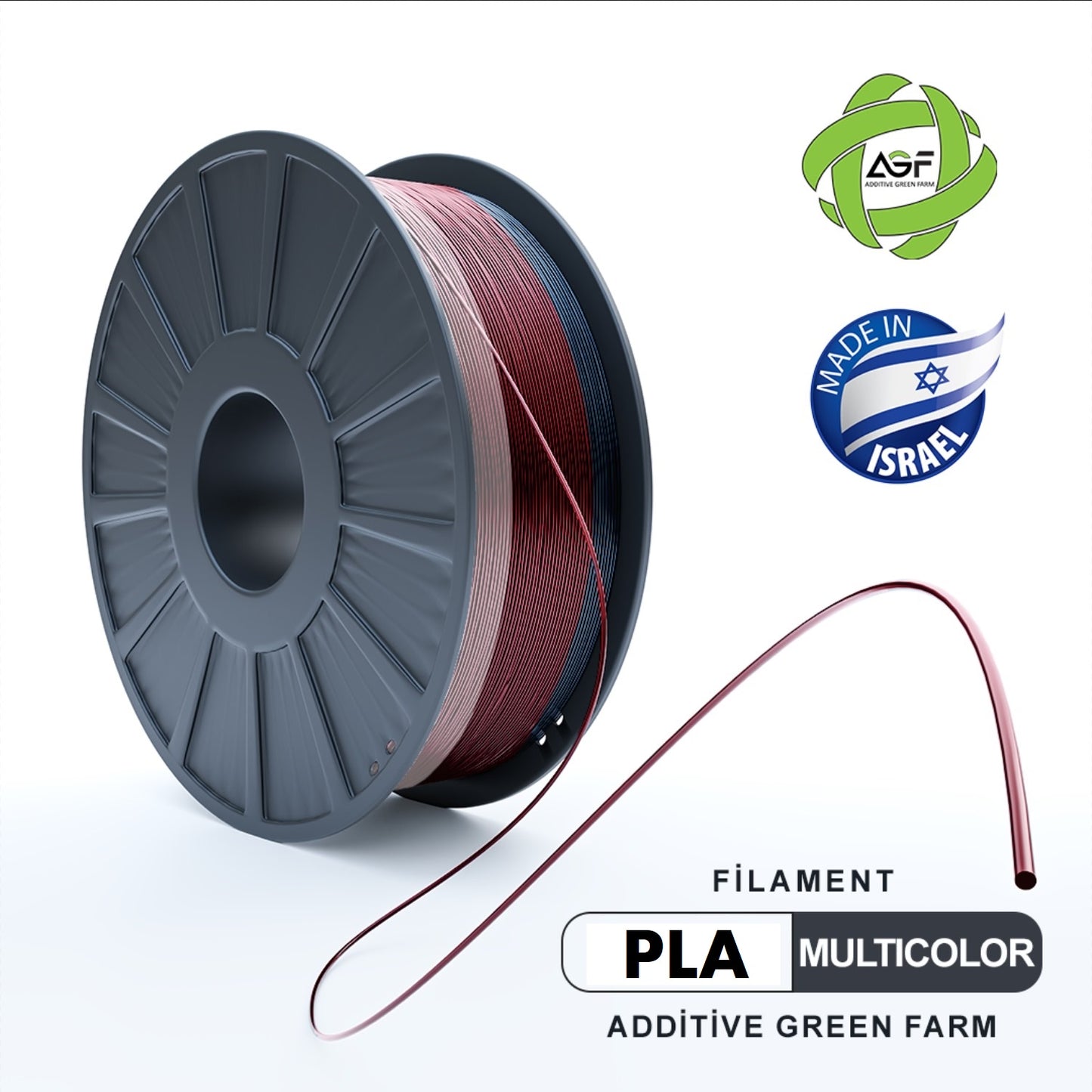 PLA TRANSITION COLOR FILAMENT - גליל פילמנט צבע מעבר