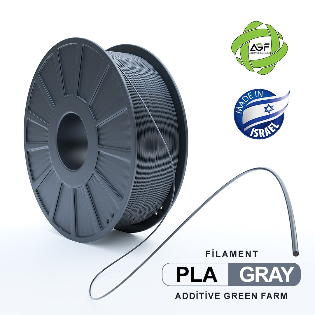PLA GREY FILAMENT - גליל פילמנט אפור