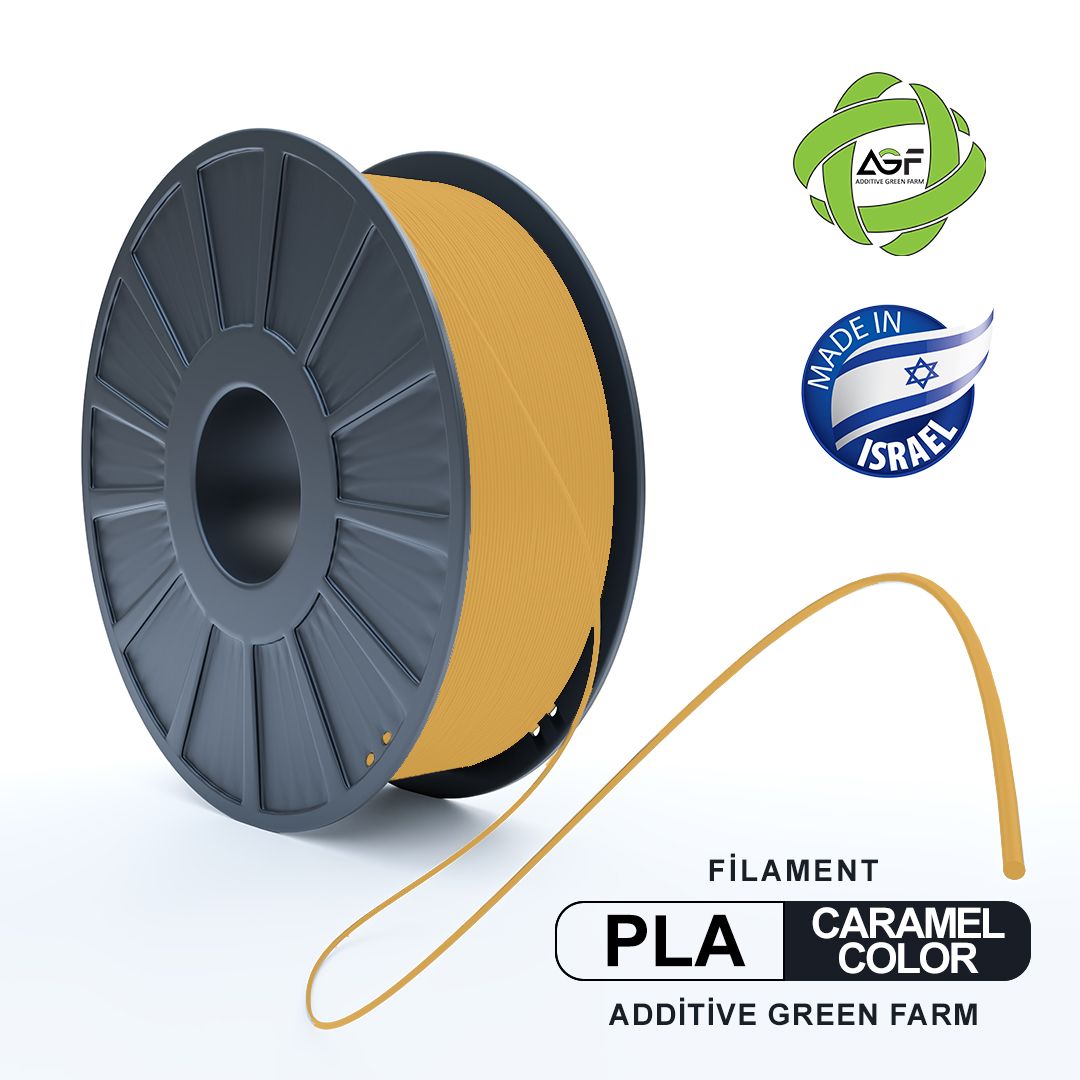 PLA CARAMEL COLOR FILAMENT - גליל פילמנט צבע קרמל