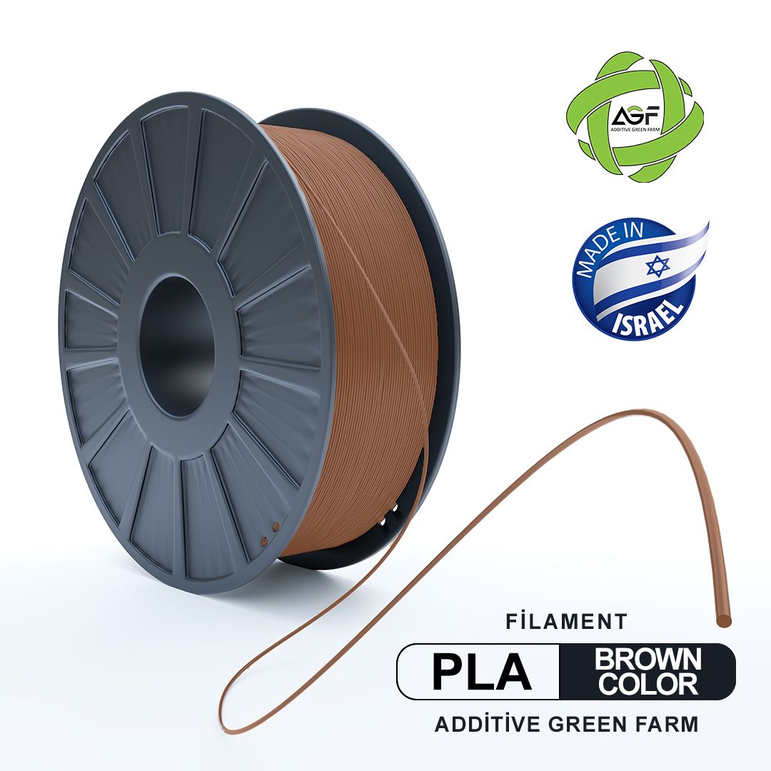 PLA BROWN FILAMENT - גליל פילמנט חום