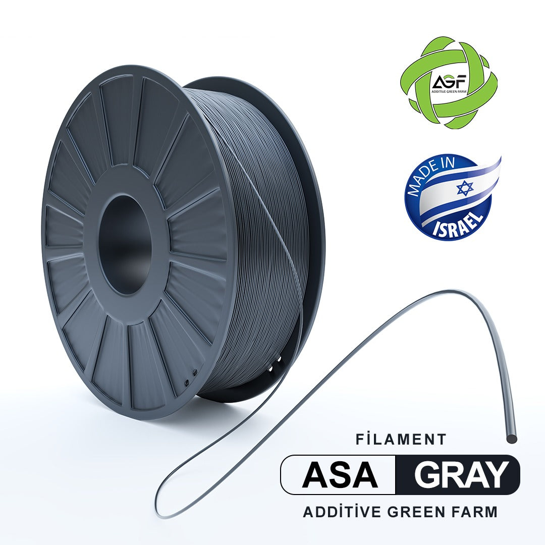 ASA GREY FILAMENT - גליל פילמנט אפור