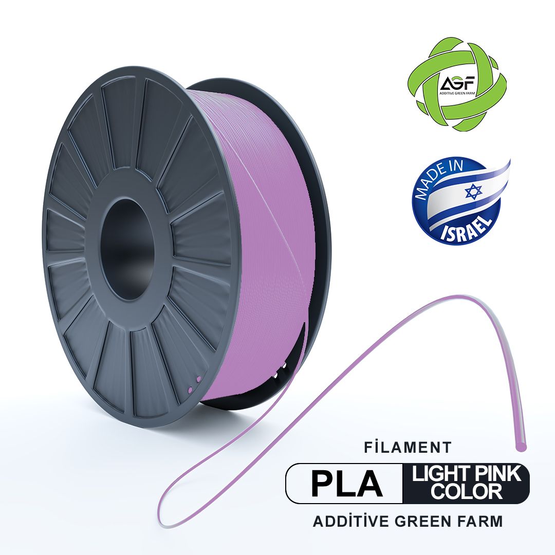 PLA LIGHT PINK FILAMENT - גליל פילמנט ורוד עדין