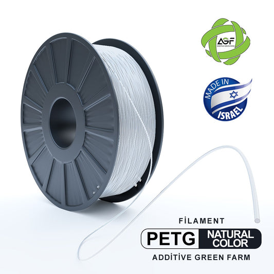 PETG NATURAL COLOR FILAMENT - גליל פילמנט צבע טבעי