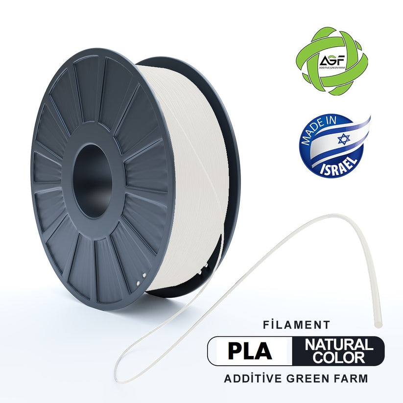 PLA NATURAL COLOR FILAMENT - גליל פילמנט צבע טבעי – AGF-il