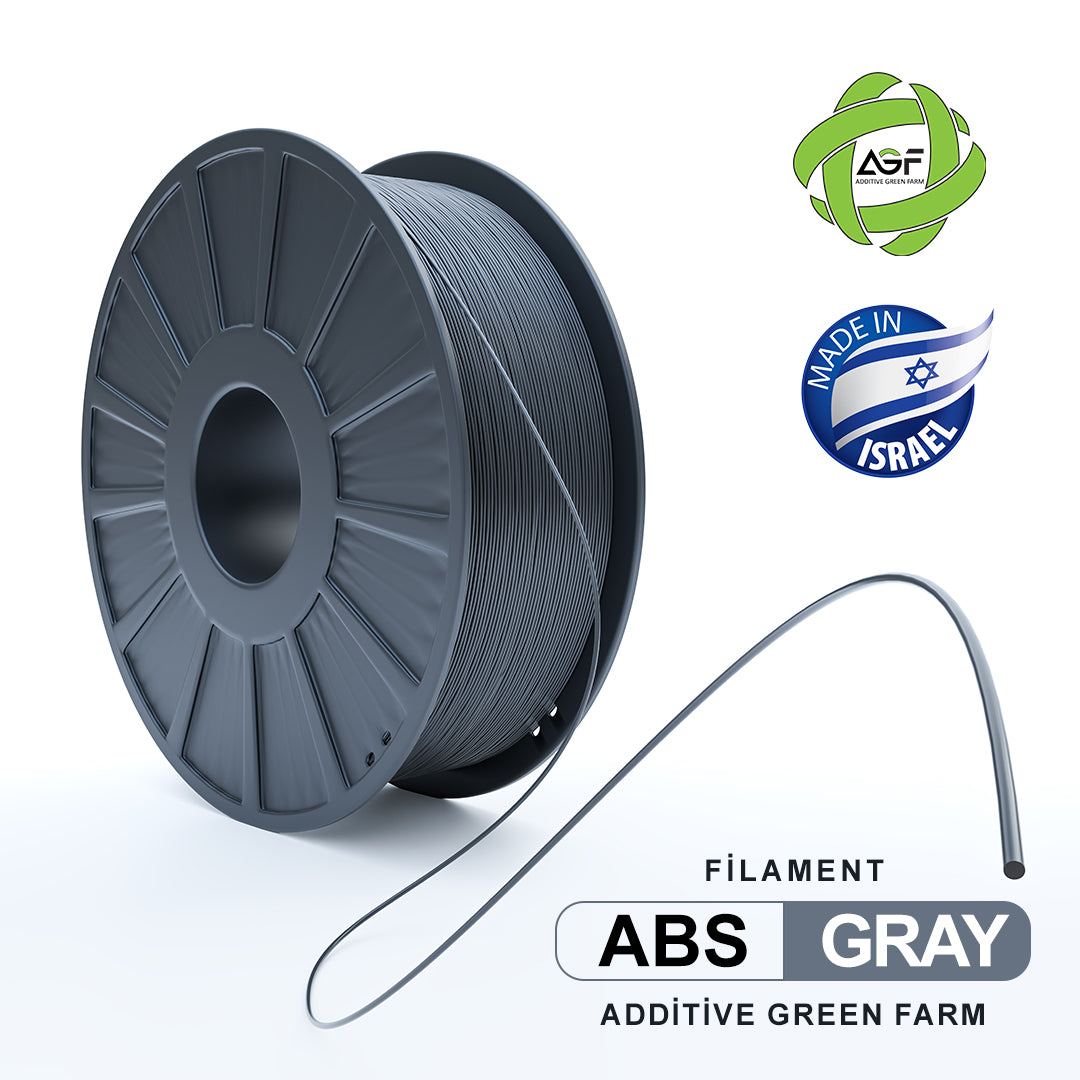 ABS GREY FILAMENT - גליל פילמנט אפור