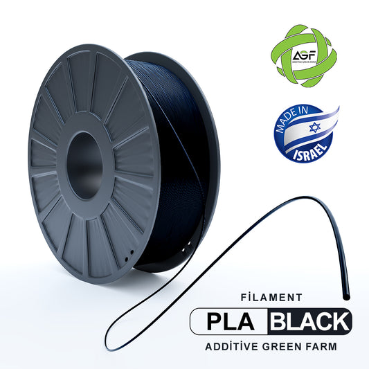 PLA BLACK FILAMENT - גליל פילמנט שחור