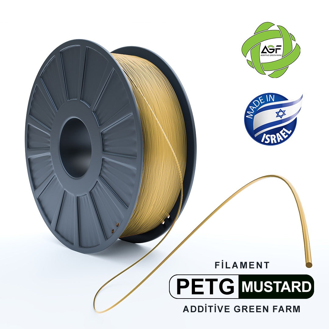 PETG MUSTARD FILAMENT  - גליל פילמנט חרדל