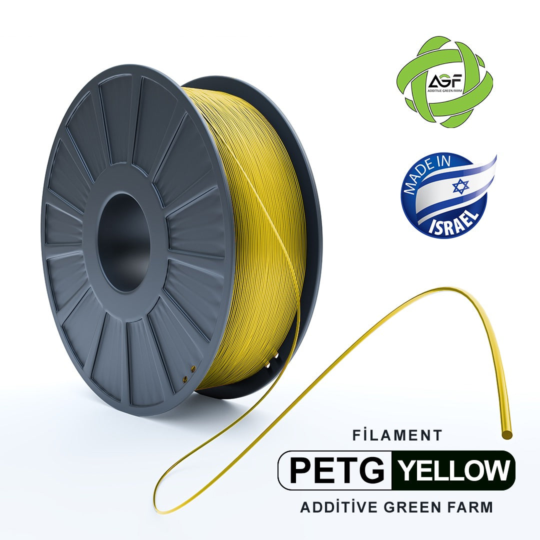 PETG YELLOW FILAMENT - גליל פילמנט צהוב