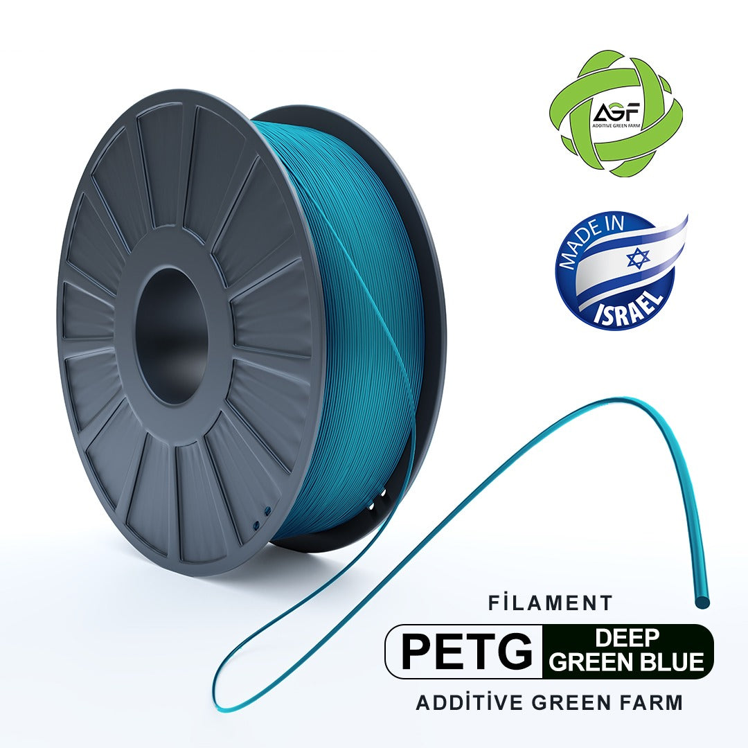 PETG DEEP GREEN-BLUE FILAMENT - גליל פילמנט כחול-ירוק עמוק