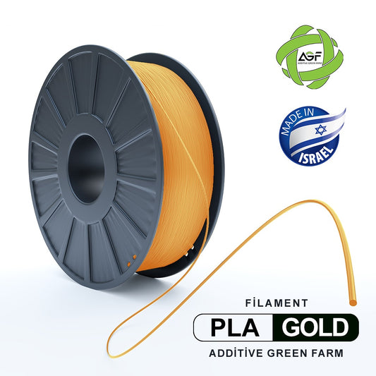 PLA GOLD FILAMENT - גליל פילמנט זהב