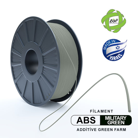 ABS MILITARY GREEN FILAMENT - גליל פילמנט ירוק זית צבאי
