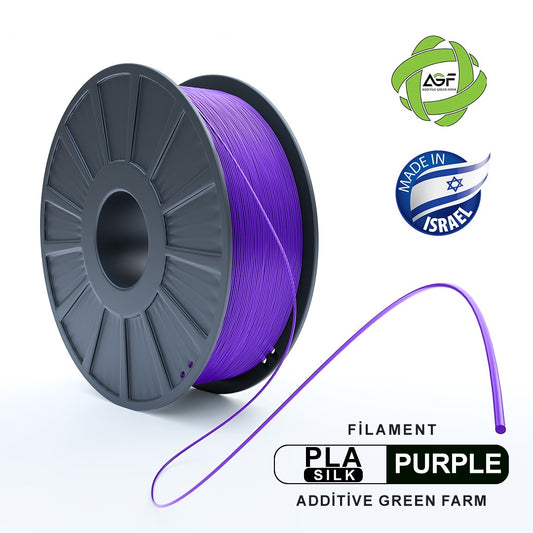 PLA SILK PURPLE FILAMENT - גליל פילמנט משי סגול