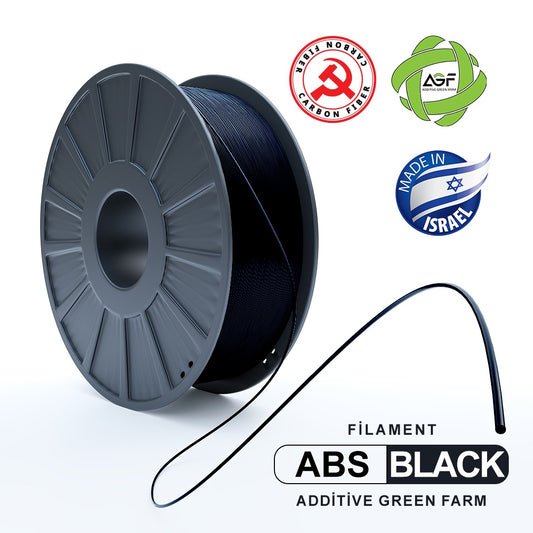 ABS BLACK CF FILAMENT - גליל פילמנט שחור קרבון פייבר